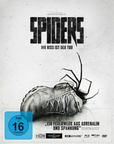 Spiders - Ihr Biss ist der Tod (Ultra HD Blu-ray &amp; Blu-ray im Mediabook), 1 Ultra HD Blu-ray und 1 Blu-ray Disc