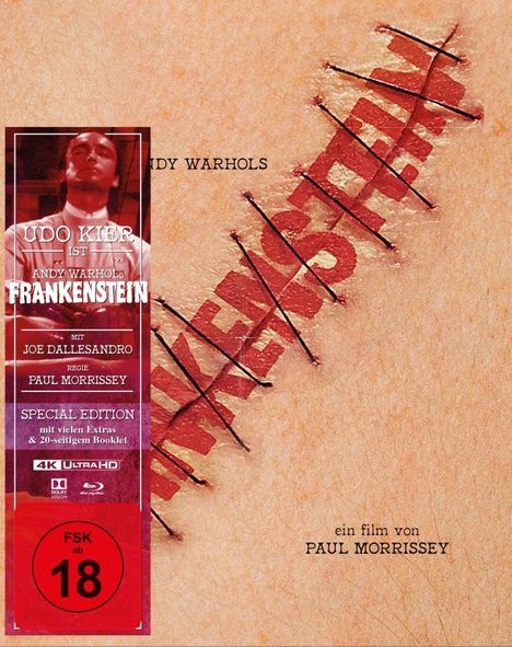 Andy Warhol's Frankenstein (Ultra HD Blu-ray &amp; Blu-ray im Mediabook), 1 Ultra HD Blu-ray und 2 Blu-ray Discs