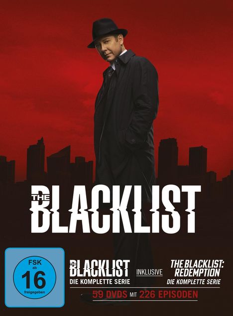 The Blacklist (Komplette Serie), 59 DVDs