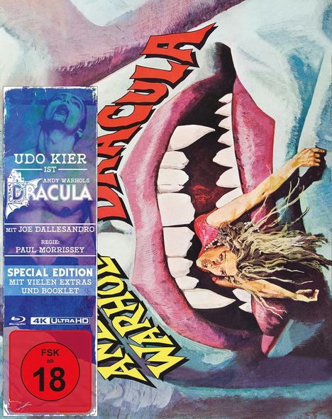 Andy Warhol's Dracula (Ultra HD Blu-ray &amp; Blu-ray im Mediabook), 1 Ultra HD Blu-ray und 2 Blu-ray Discs