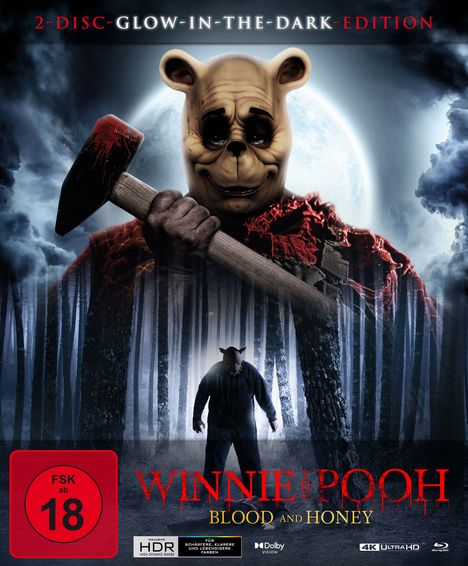 Winnie the Pooh: Blood and Honey (Ultra HD Blu-ray &amp; Blu-ray im Steelbook), 1 Ultra HD Blu-ray und 1 Blu-ray Disc