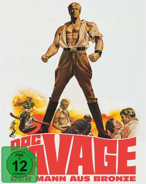 Doc Savage - Der Mann aus Bronze (Blu-ray &amp; DVD im Mediabook), 1 Blu-ray Disc und 1 DVD
