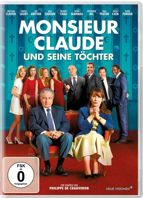 „Monsieur Claude und seine Töchter“. Zwei sitzende Personen, fünf Frauen und fünf Männer stehen dahinter.
