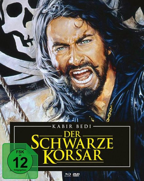 Der schwarze Korsar (Blu-ray &amp; DVD im Mediabook), 1 Blu-ray Disc und 2 DVDs