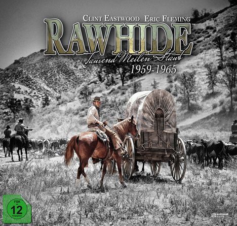 Rawhide - Tausend Meilen Staub (Komplette Serie) (Collector’s Box im LP Format), 59 DVDs und 1 Blu-ray Disc