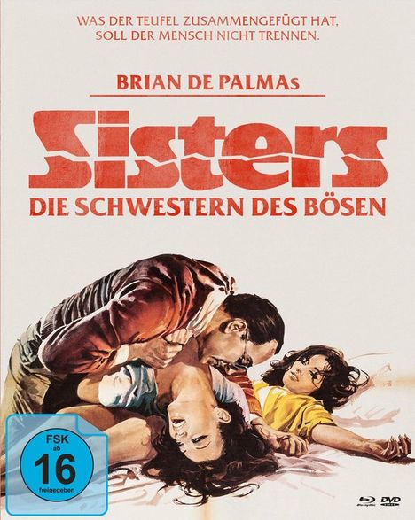 Sisters - Die Schwestern des Bösen (Blu-ray &amp; DVD im Mediabook), 1 Blu-ray Disc und 2 DVDs