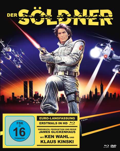 Der Söldner (1982) (Blu-ray &amp; DVD im Mediabook), 1 Blu-ray Disc und 1 DVD