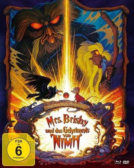 Mrs. Brisby und das Geheimnis von NIMH (Blu-ray &amp; DVD im Mediabook), 1 Blu-ray Disc und 1 DVD