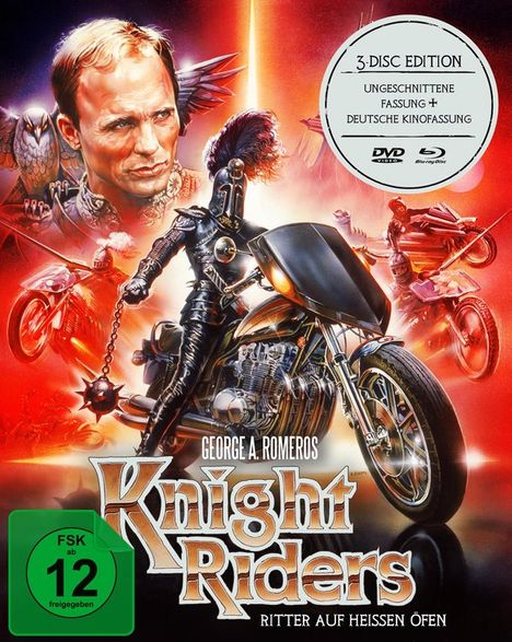 Knightriders (Blu-ray &amp; DVD im Mediabook), 2 Blu-ray Discs und 1 DVD