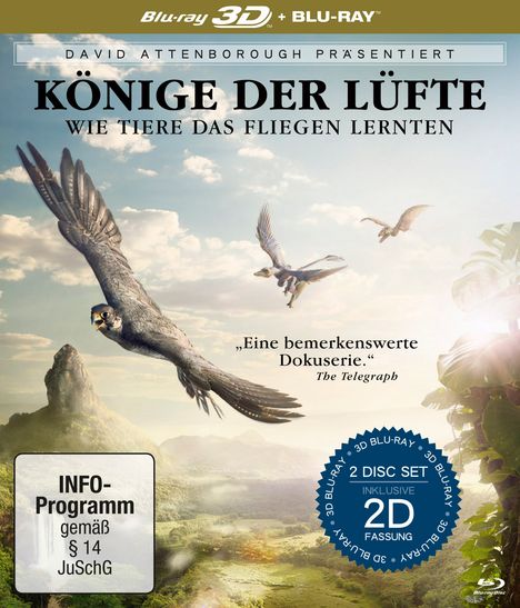 David Attenborough: Könige der Lüfte (3D &amp; 2D Blu-ray), 2 Blu-ray Discs