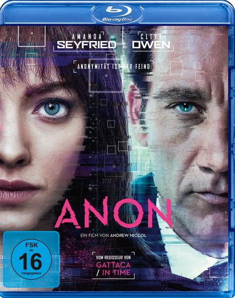 Anon (Blu-ray), Blu-ray Disc