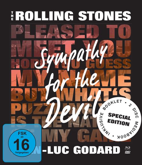 The Rolling Stones: Sympathy For The Devil (OmU) (Blu-ray &amp; DVD im Mediabook), 1 Blu-ray Disc und 1 DVD