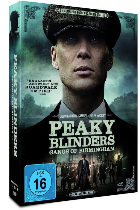 Peaky Blinders - Gangs of Birmingham Season 1 &amp; 2, 6 DVDs