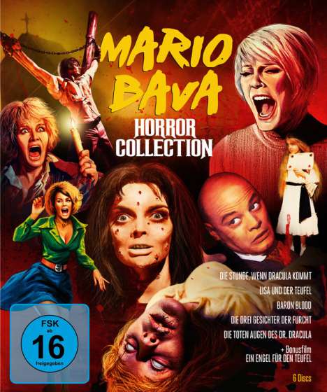 Mario Bava Horror Collection (Blu-ray), 5 Blu-ray Discs und 1 DVD