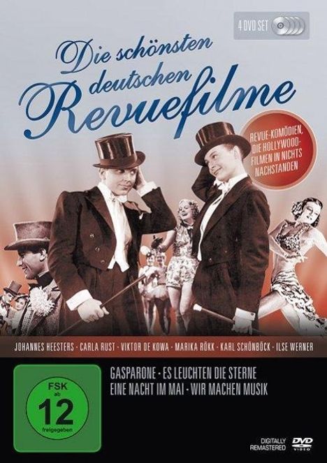 Die schönsten deutschen Revuefilme, 4 DVDs