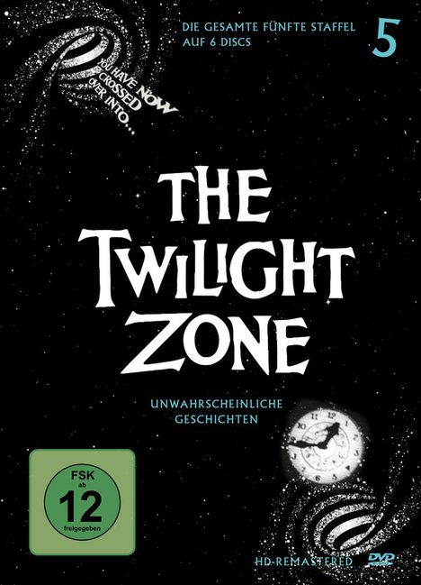 The Twilight Zone Season 5, 6 DVDs