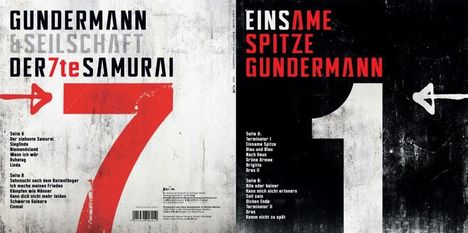 Gerhard Gundermann: Einsame Spitze + 7. Samurai (Black &amp; Grey Bio Vinyl), 2 LPs