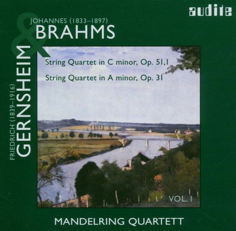 Friedrich Gernsheim (1839-1916): Streichquartett Nr.2 a-moll op.31, CD