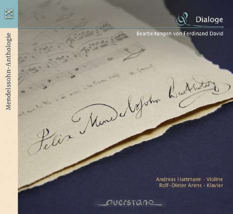 Felix Mendelssohn Bartholdy (1809-1847): Mendelssohn Anthologie IX - Dialoge für Violine &amp; Klavier, CD