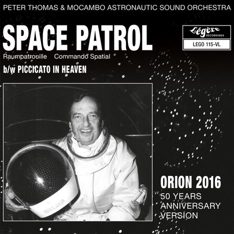 Peter Thomas &amp; Mocambo Astronautic Sound Orchestra: Space Patrol (Raumpatrouille), Single 7"