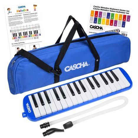 Melodica Set Blue (incl. German method. case. mouthpiece), Diverse