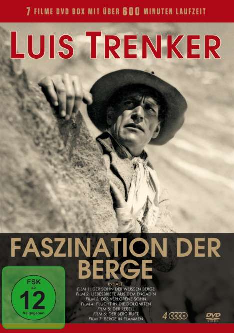 Luis Trenker - Faszination der Berge (7 Filme auf 4 DVDs), 4 DVDs