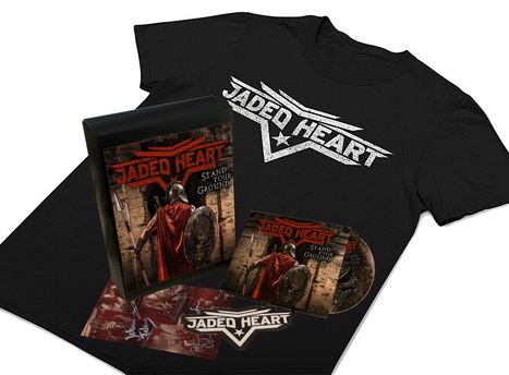 Jaded Heart: Stand Your Ground (Limited Box Set M), 1 CD und 1 T-Shirt