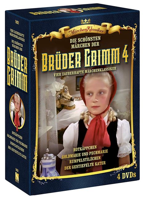 Die schönsten Märchen der Brüder Grimm Box 4, 4 DVDs