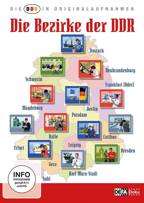 Die DDR in Originalaufnahmen: Die Bezirke der DDR, 2 DVDs