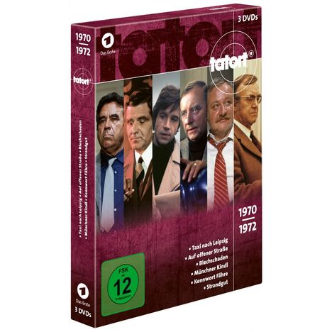 Tatort - 70er Box 1 (1970-1972), 3 DVDs