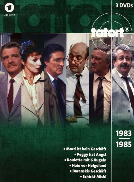 Tatort - Klassiker 80er Box 2 (1983-1985), 3 DVDs