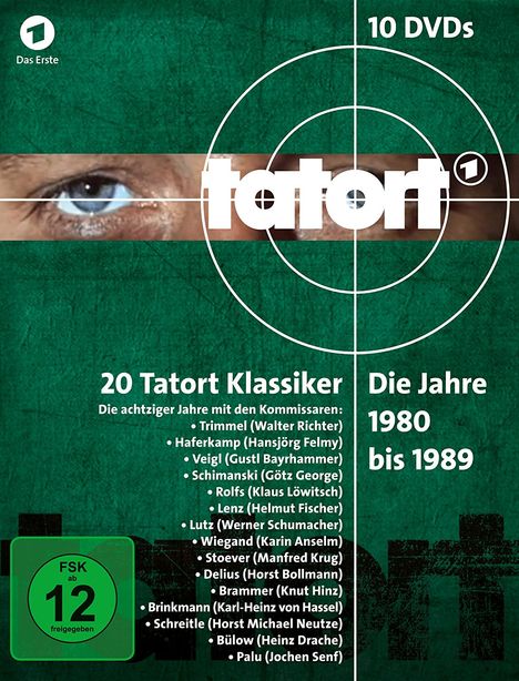 Tatort - Klassiker 80er Box 1-3 (1980-1989), 10 DVDs