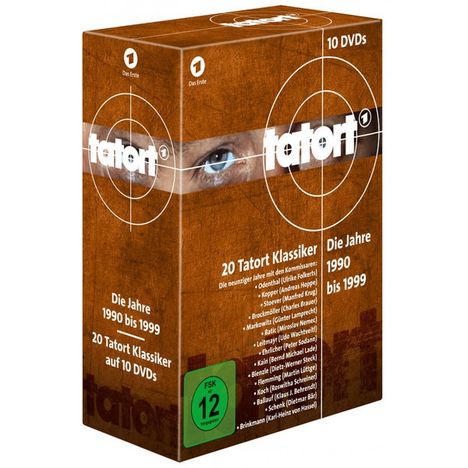 Tatort - Klassiker 90er Box 1-3 (1990-1999), 10 DVDs