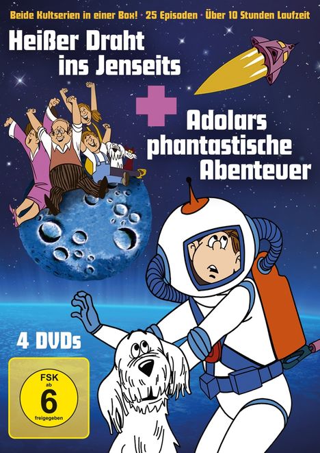 Heißer Draht ins Jenseits / Adolars phantastische Abenteuer, 4 DVDs
