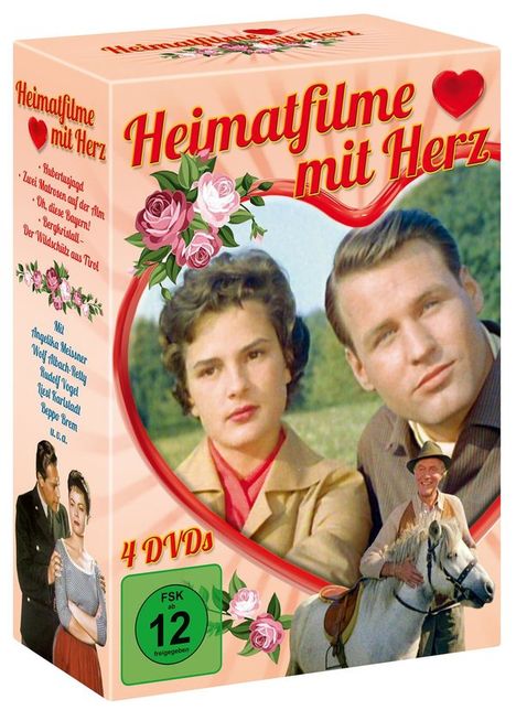 Heimatfilme mit Herz (4 Filme im Schuber), 4 DVDs