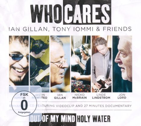 WhoCares (Ian Gillan &amp; Tony Iommi): Out Of My Mind / Holy Water, Maxi-CD