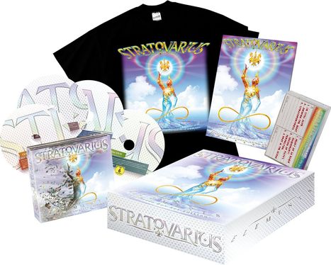 Stratovarius: Elements Pt.1 &amp; 2 (Limited Box-Set) (3 CD + DVD + MC + Shirt Gr.L), 3 CDs, 1 DVD, 1 MC und 1 T-Shirt