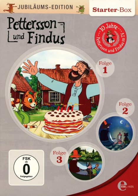 Pettersson und Findus Folge 1-3 (Starter-Box), 3 DVDs