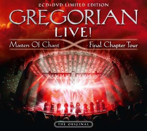 Gregorian: LIVE! Masters Of Chant - Final Chapter Tour (Limited-Edition) (CD-Digipack-Format), 2 CDs und 1 DVD