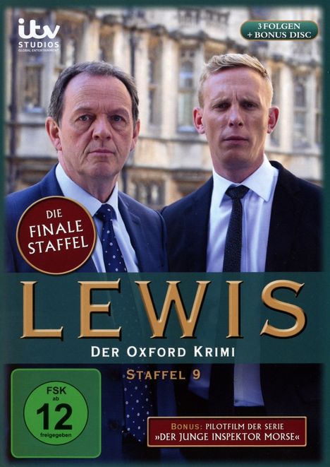 Lewis: Der Oxford Krimi Staffel 9 (finale Staffel), 4 DVDs