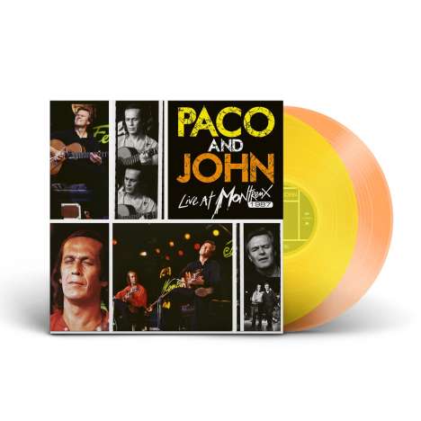 Paco De Lucia &amp; John McLaughlin: Paco And John Live At Montreux 1987 (180g) (Limited Numbered Edition) (Transparent Yellow &amp; Orange Vinyl), 2 LPs