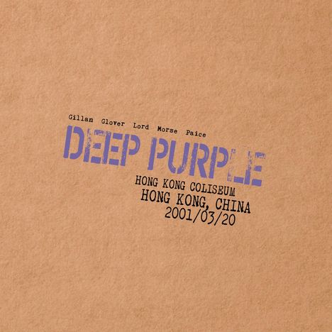 Deep Purple: Live In Hong Kong 2001 (remastered) (180g) (Limited Numbered Edition) (Purple Marbled Vinyl), 3 LPs