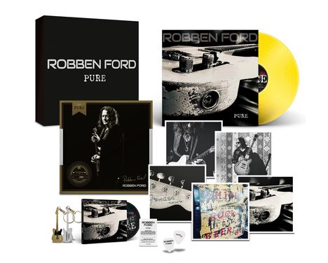 Robben Ford: Pure (Limited Handnumbered Boxset) (180g) (Transparent Yellow Vinyl), 1 LP und 1 CD