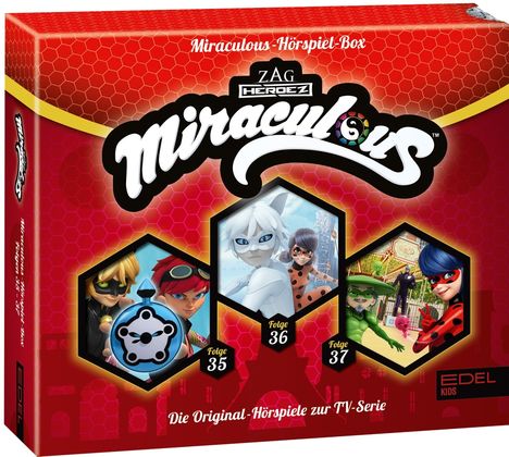 Miraculous Hörspiel-Box (Folge 35-37), 3 CDs