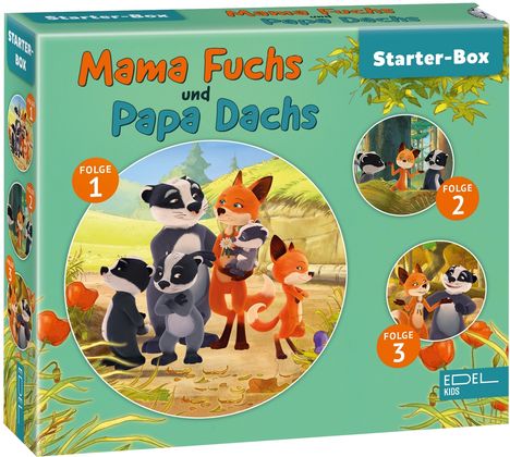 Mama Fuchs und Papa Dachs: Starter-Box (Folge 1-3), 3 CDs