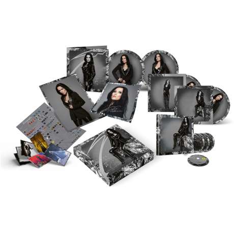 Tarja Turunen (ex-Nightwish): Best Of: Living The Dream (Limited Edition Box Set), 4 LPs, 3 CDs und 1 Blu-ray Disc
