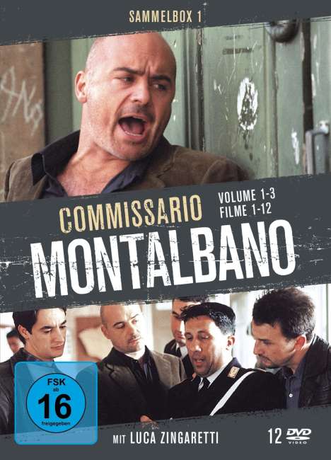 Commissario Montalbano Sammelbox 1 (Vol. 1-3), 12 DVDs