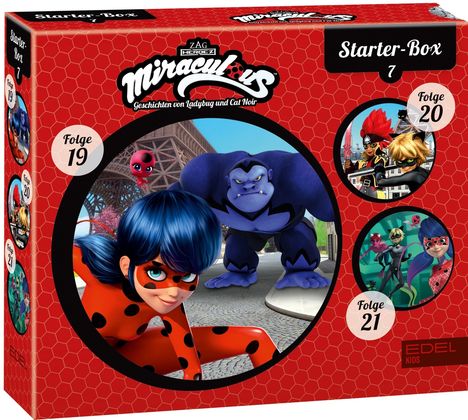 Miraculous - Geschichten von Ladybug & Cat Noir - Starter-Box 7 (19-21), 3 CDs