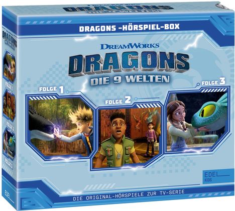 Dragons - Die 9 Welten Hörspiel-Box (Folge 01-03), 3 CDs