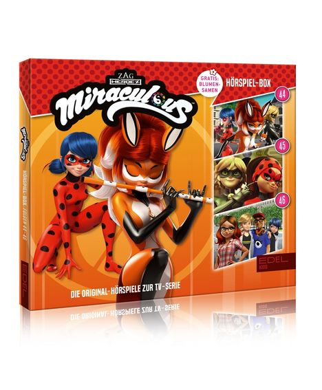 Miraculous Hörspiel-Box (Folge 44-46) (mit Blumentütchen), 3 CDs